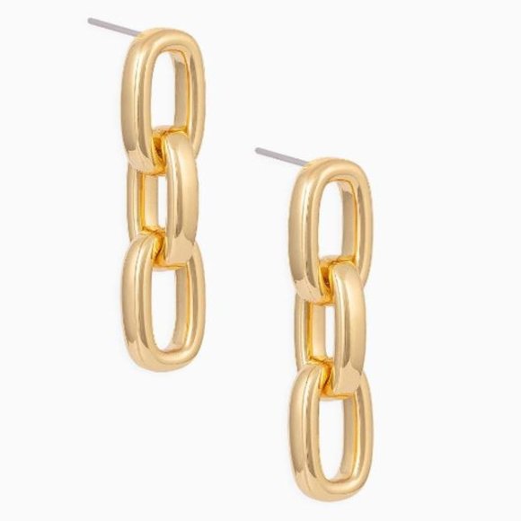 Uncommon James By Kristen Cavallari Gold Chain Earrings - Gold - Picture 1 of 5